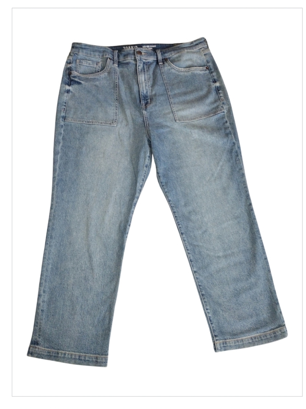 Torrid Light Boho Western Straight Leg Classic Jeans Plus Sz 20 Short Nwt